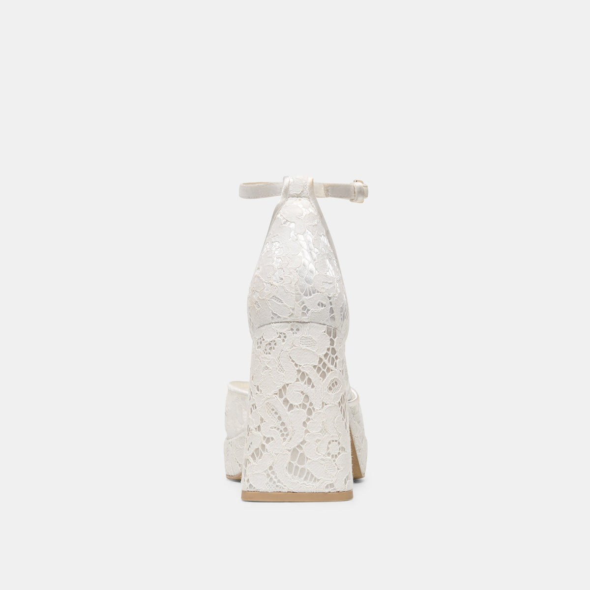 PANDRO HEELS TRUE WHITE LACE