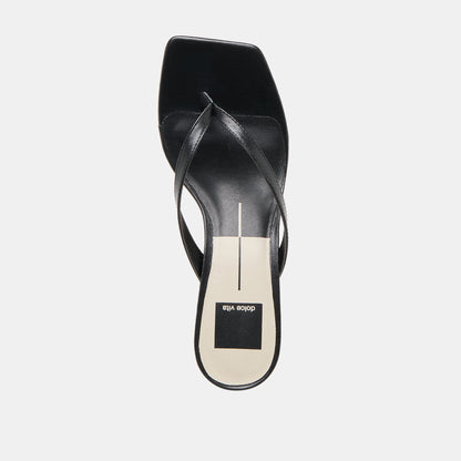 RAMIA HEELS BLACK LEATHER