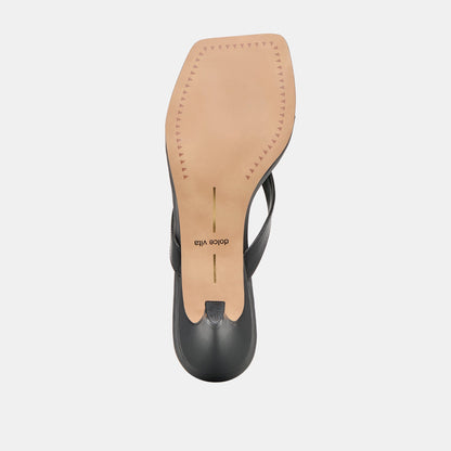 RAMIA HEELS BLACK LEATHER