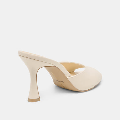 ROSHA HEELS BONE LEATHER