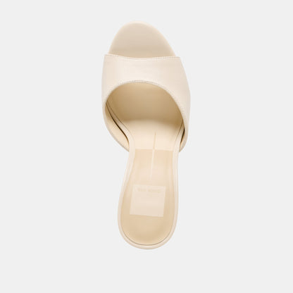 ROSHA HEELS BONE LEATHER