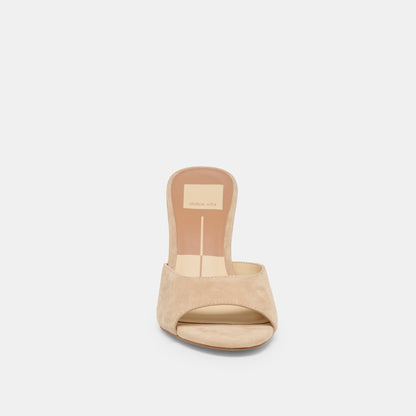ROSHA HEELS CAMEL SUEDE