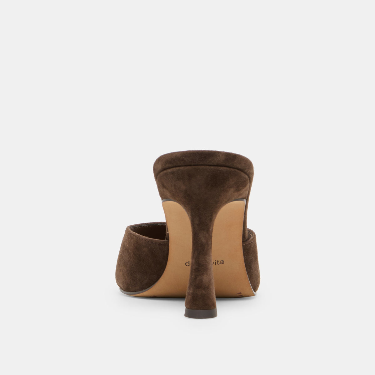 ROSHA HEELS DK BROWN SUEDE