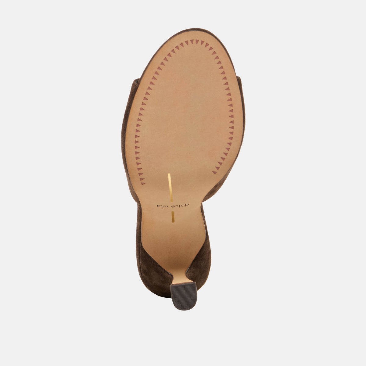 ROSHA HEELS DK BROWN SUEDE