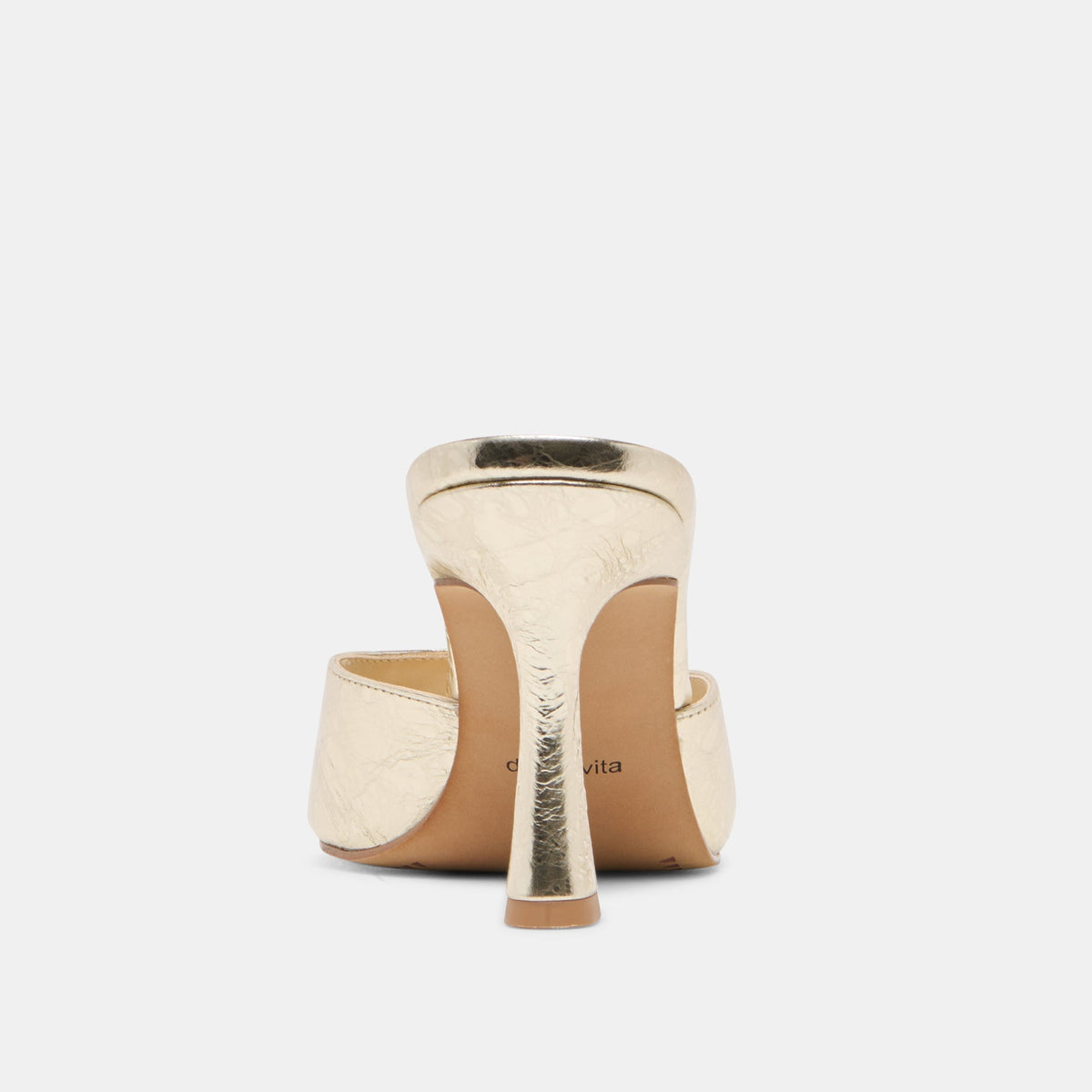 ROSHA HEELS PLATINUM DISTRESSED LEATHER