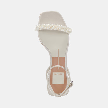 ZALIMA HEELS VANILLA PEARLS