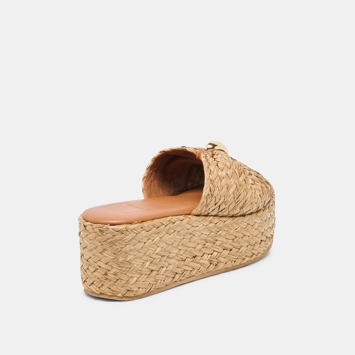 BARRIO WEDGES NATURAL RAFFIA