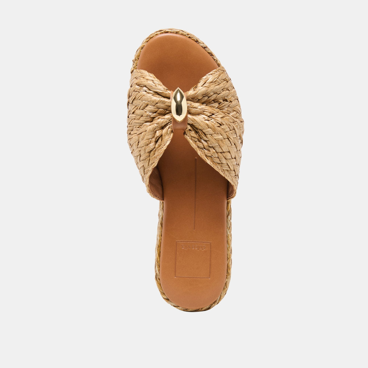 BARRIO WEDGES NATURAL RAFFIA