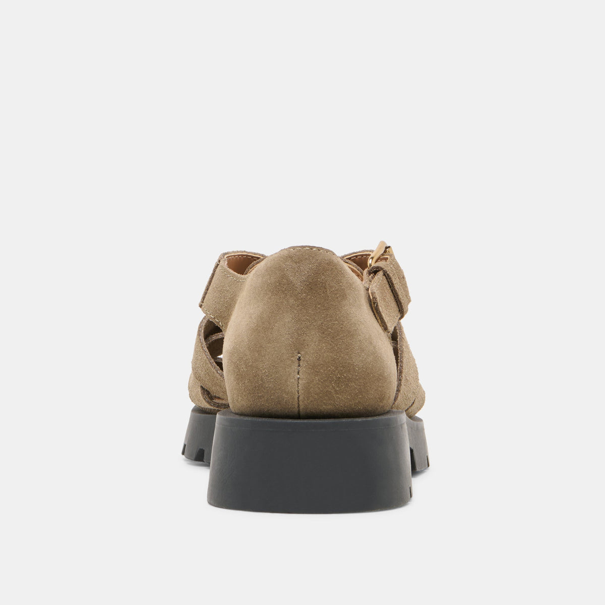 ELSAH FLATS OLIVE SUEDE