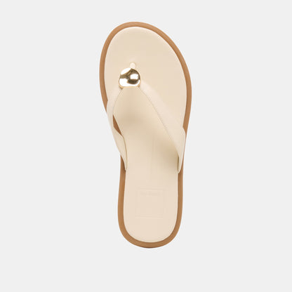 JAINA SANDALS BONE LEATHER