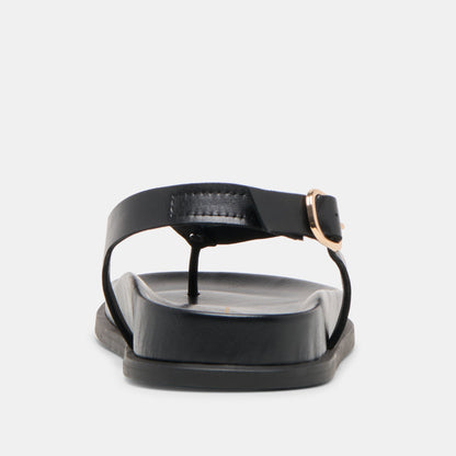 JONY SANDALS BLACK LEATHER