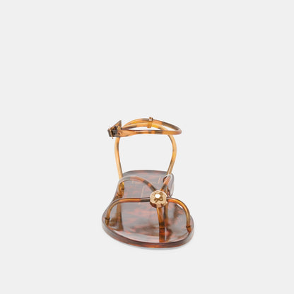 KENLEY VINYL SANDALS TORTOISE JELLY