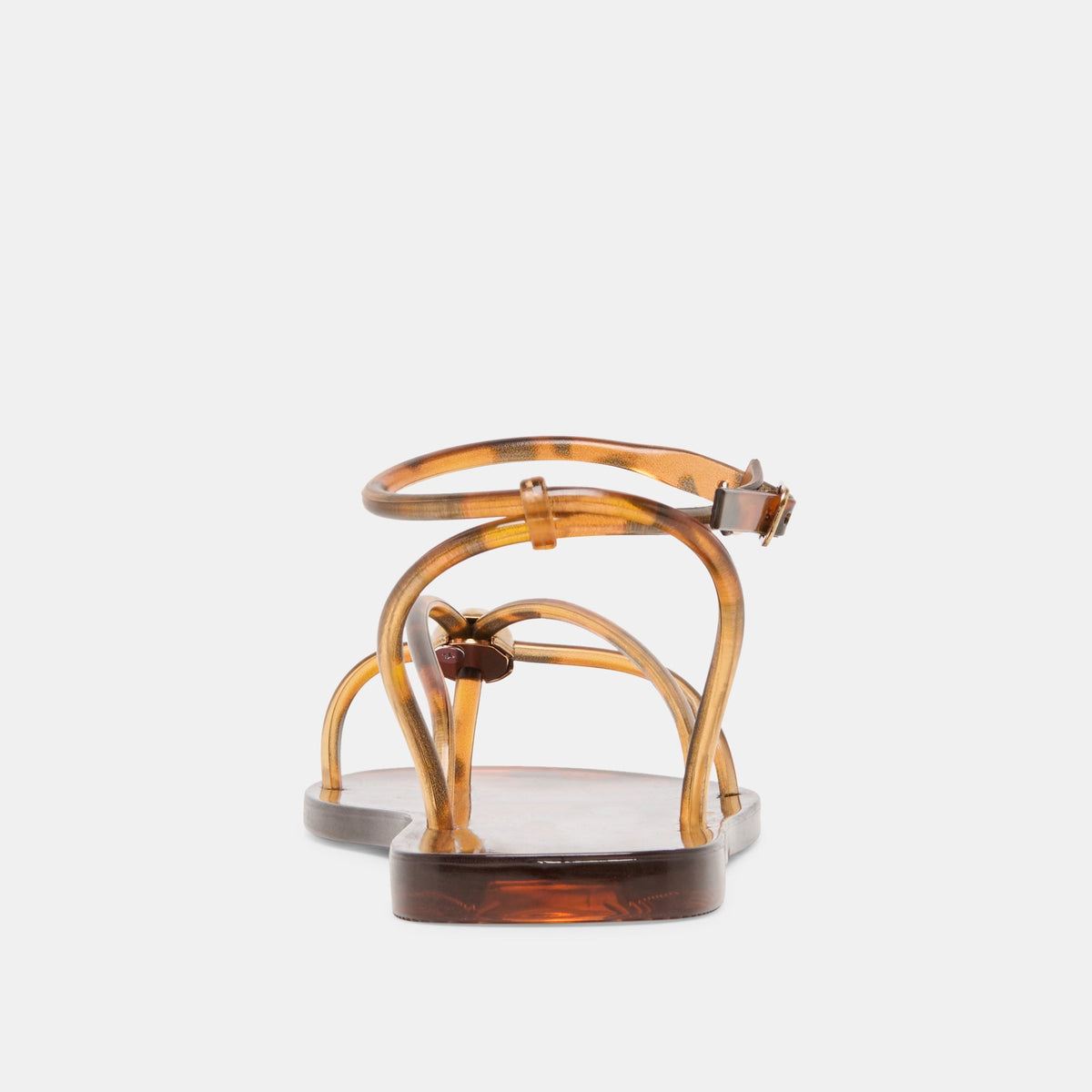 KENLEY VINYL SANDALS TORTOISE JELLY