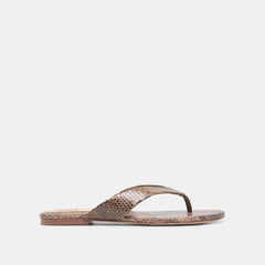 SNAKE TAN EMBOSSED LEATHER