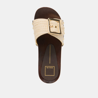 SHERY SANDALS NATURAL RAFFIA