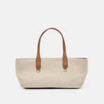 CLARINA Natural Canvas Shoulder Bag | Dolce Vita