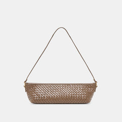 BROWN WOVEN LEATHER