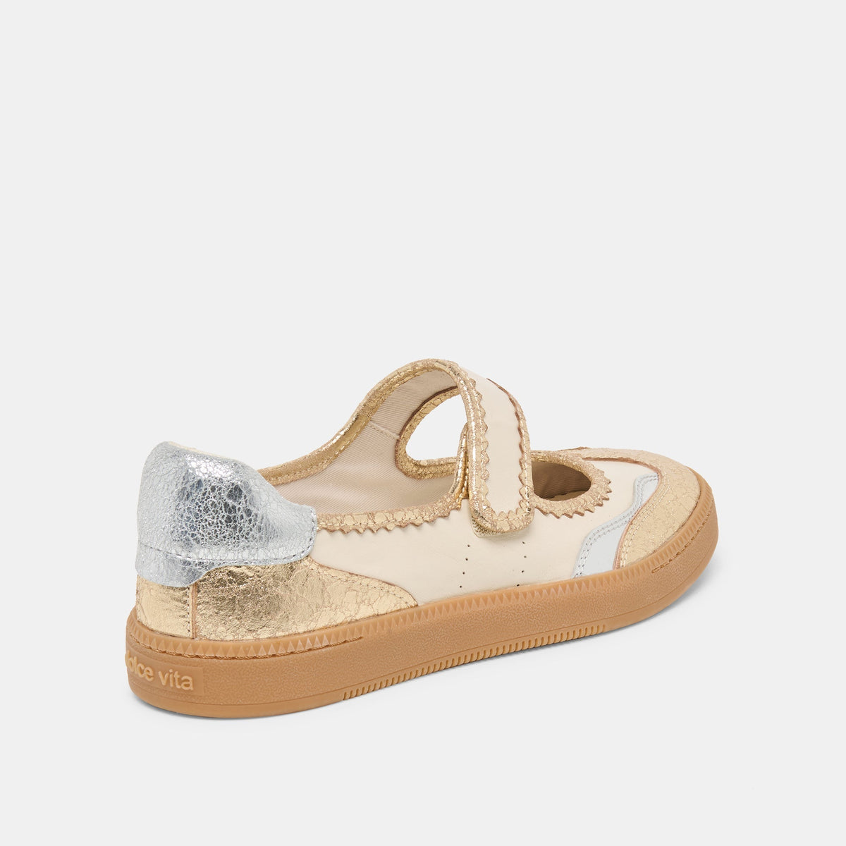 NANET SNEAKERS METALLIC MULTI LEATHER