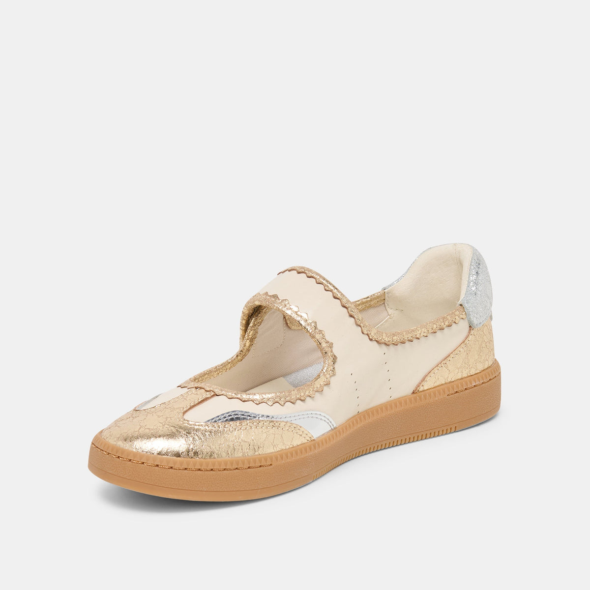 NANET SNEAKERS METALLIC MULTI LEATHER