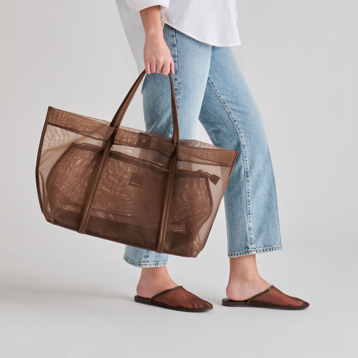 GENI FLATS CHOCOLATE MESH